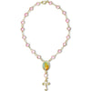 THE PINK ROSARY ANKLET