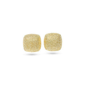 THE TEXTURED SQUARE HEIRLOOM EARRING STUDS