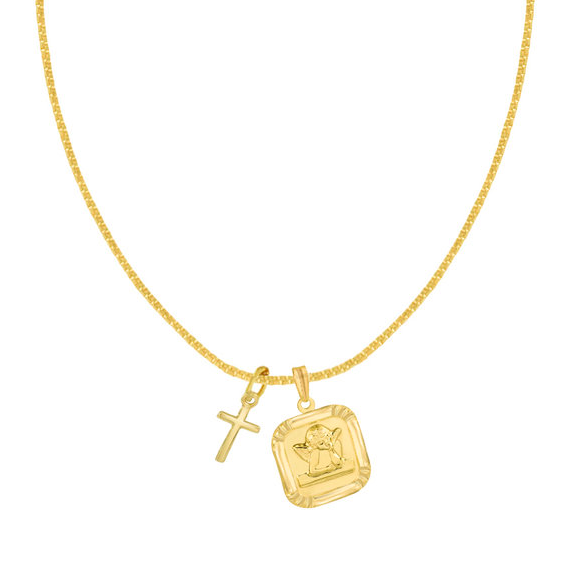 THE DOUX ANGEL CROSS NECKLACE