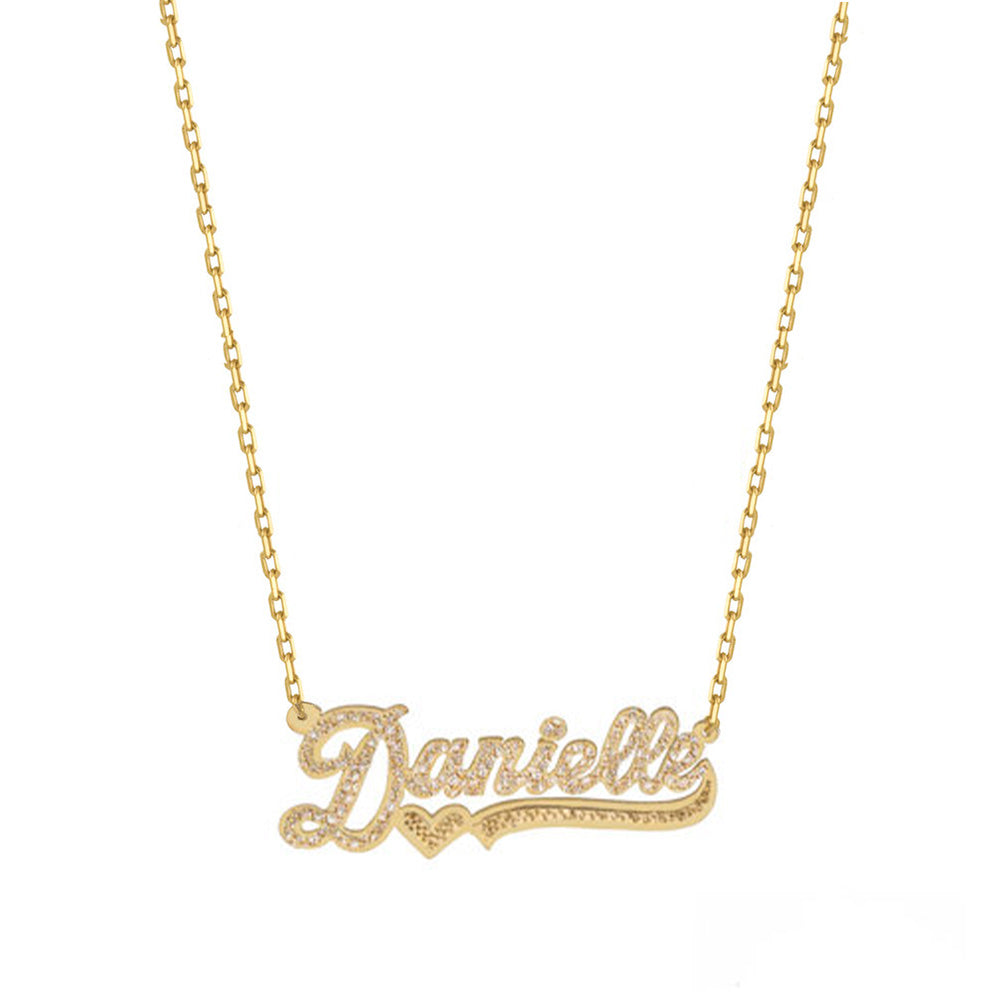 Nameplate popular necklace