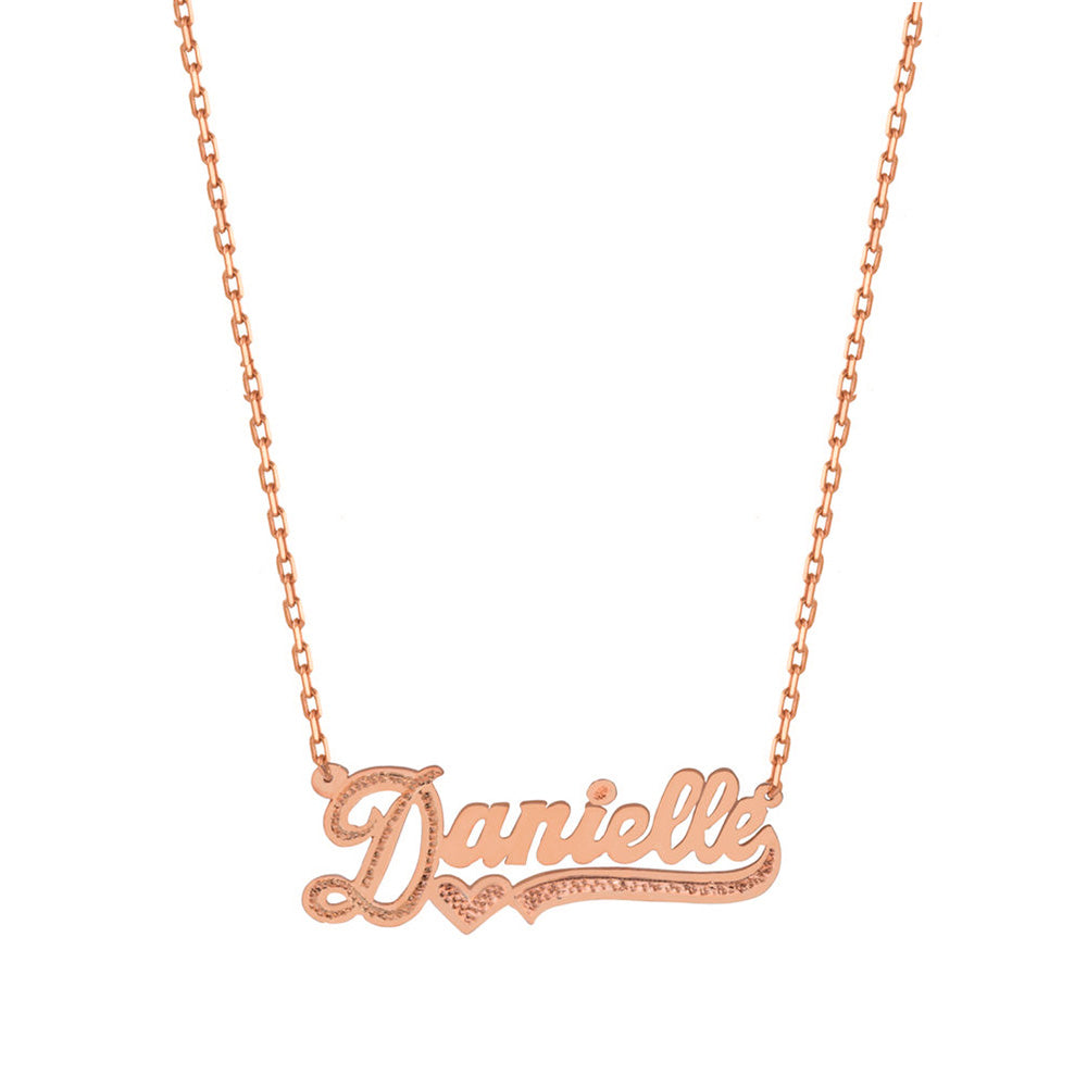 Nameplate necklace with color 2024 on back