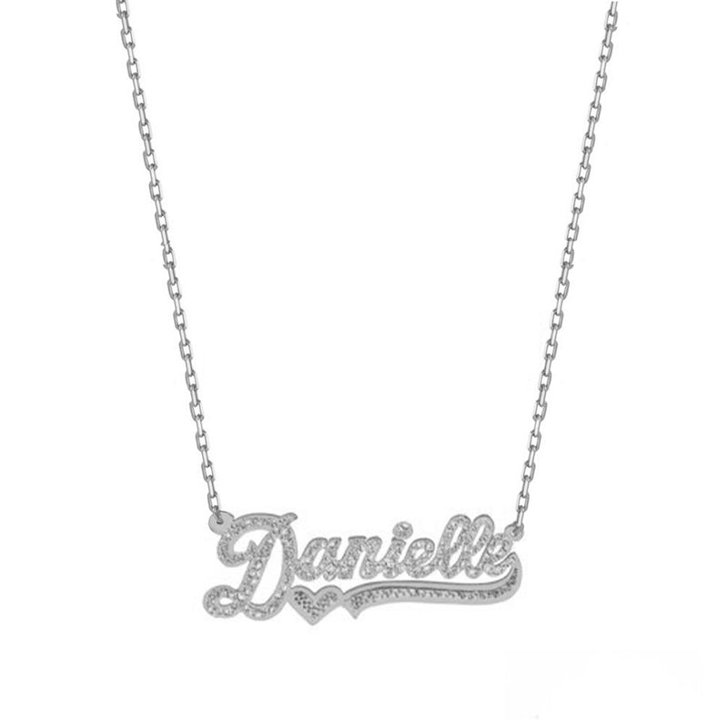 THE CUT TONE NAMEPLATE NECKLACE