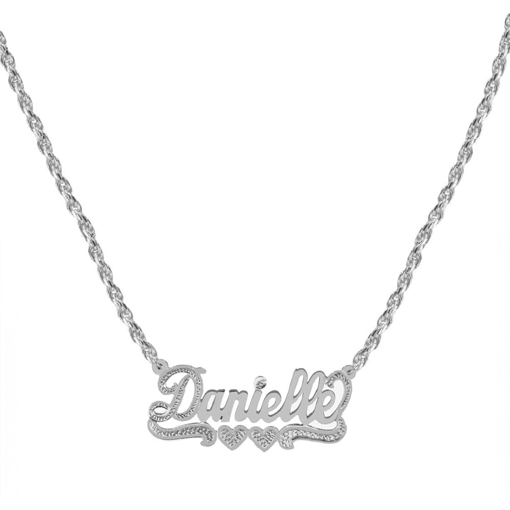 Rope chain hot sale name necklace