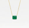 The Green Solitaire Emerald Necklace