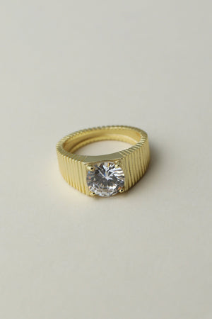 The Rouge Cz Signet Ring