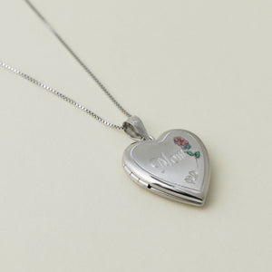 The Mom Mini Rose Photo Locket