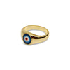 THE SMALL EVIL EYE SIGNET RING