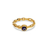 THE EVIL EYE CHAIN LINK RING