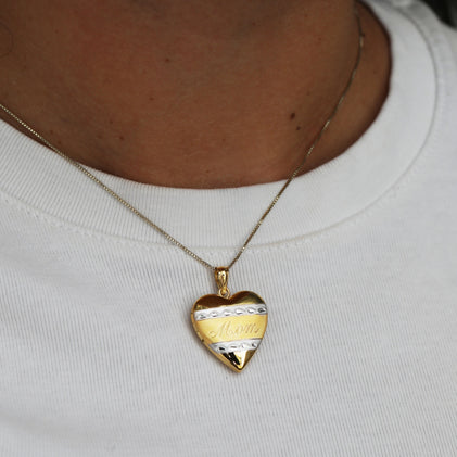 The Mom Two Tone Photo Locket