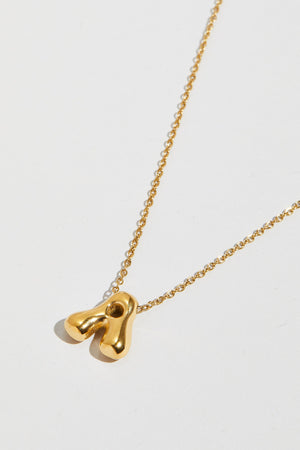 THE ORNATE BUBBLE LETTER NECKLACE