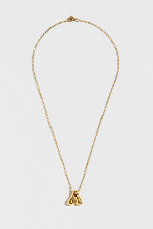 THE ORNATE BUBBLE LETTER NECKLACE