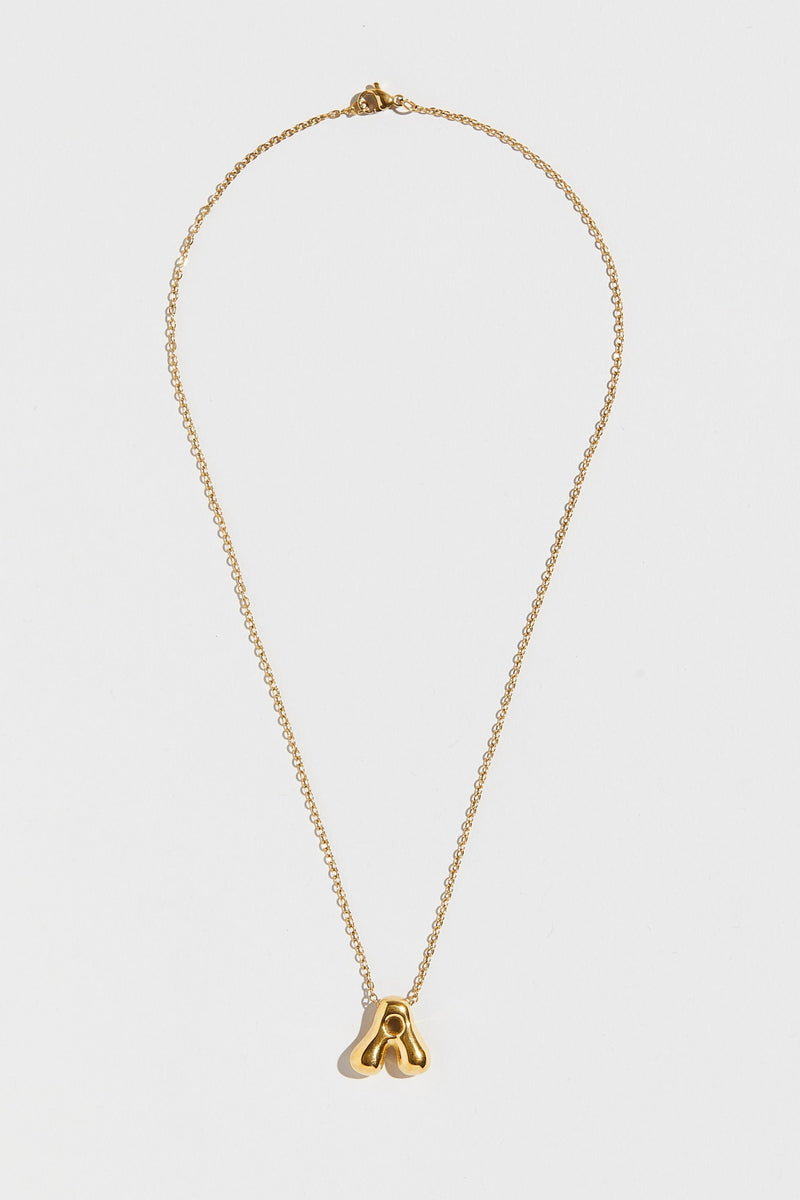 THE ORNATE BUBBLE LETTER NECKLACE