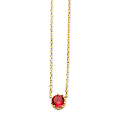 THE ROUND RUBY PENDANT