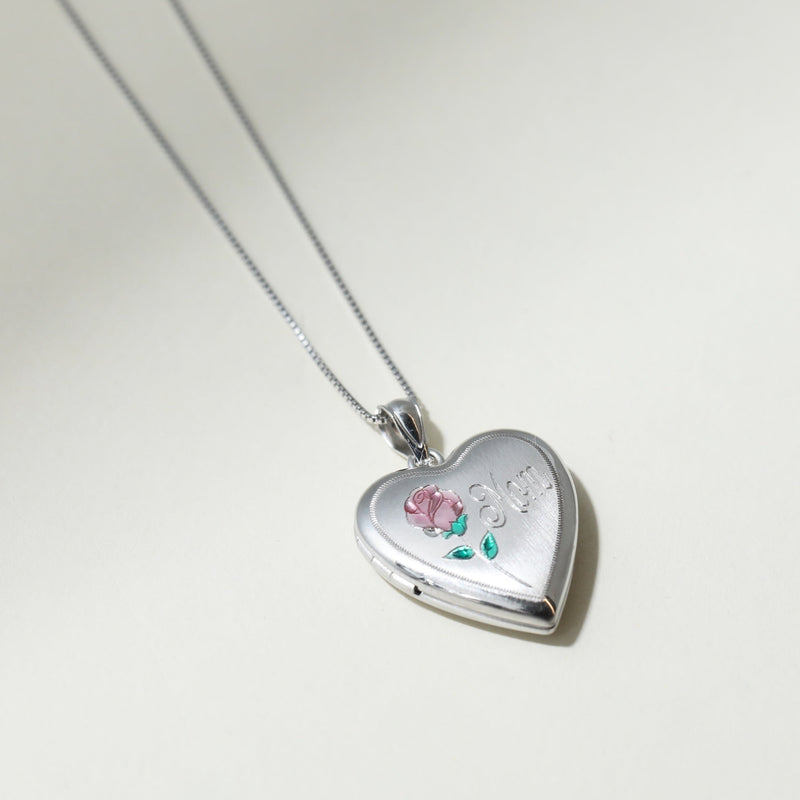 The Mom Rose Photo Locket