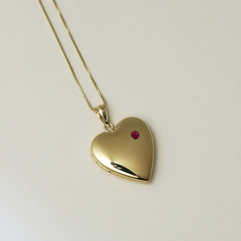 The Gem Heart Photo Locket