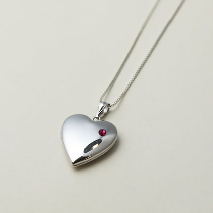 The Gem Heart Photo Locket