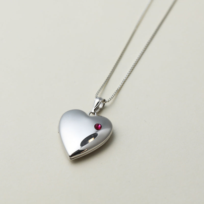 The Gem Heart Photo Locket
