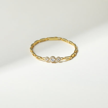 THE THREE STONE LIA BRACELET