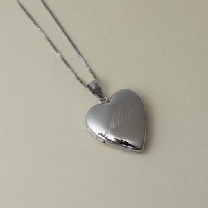 The Mom Engraved Photo Locket
