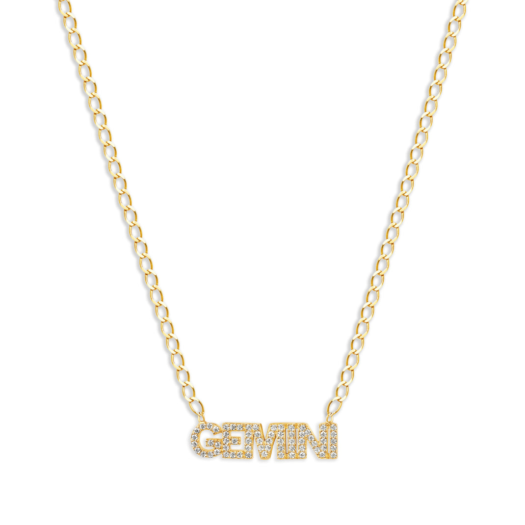 Iced Out Zodiac Necklace - The M Jewelers