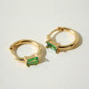 THE EMERALD GREEN HUGGIE HOOPS