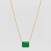 The Green Solitaire Emerald Necklace