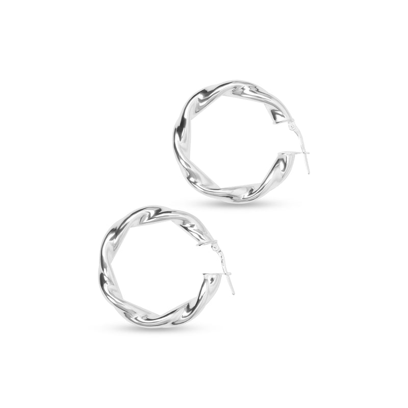 THE ZARINA TWISTED HOOP EARRINGS