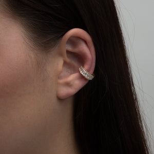 THE ICED OUT CARTILAGE HUGGIE HOOP EARRING