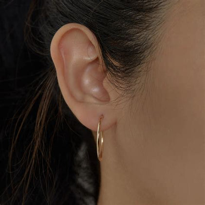 THE ENDLESS GOLD FILLED SMALL ESSENTIAL HOOPS