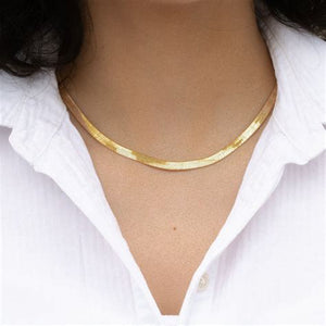 THE THICK HERRINGBONE NECKLACE