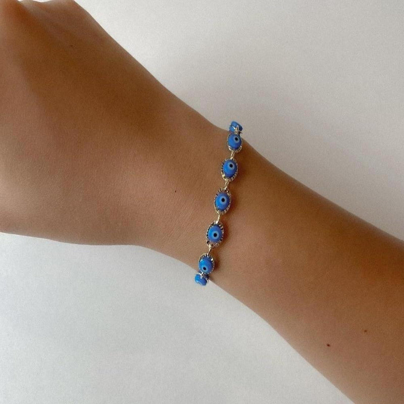 THE LIGHT BLUE EVIL EYE BRACELET