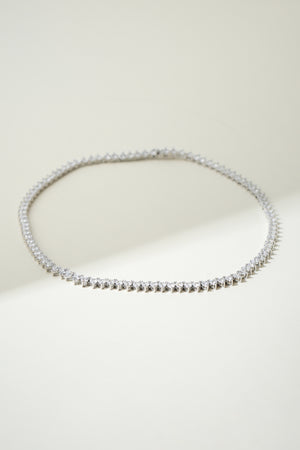 The Iced Out Heart Tennis Necklace