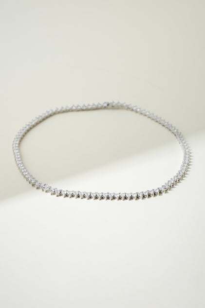 The Iced Out Heart Tennis Necklace