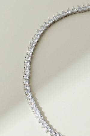 The Iced Out Heart Tennis Necklace