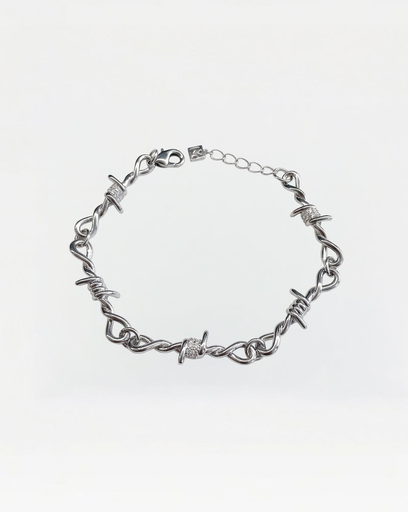 The Iced Out Barbwire Bracelet