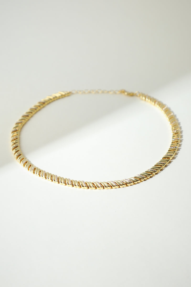 The Margaux Pavé Link Chain