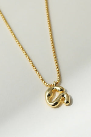 THE MULBERRY LETTER PENDANT NECKLACE