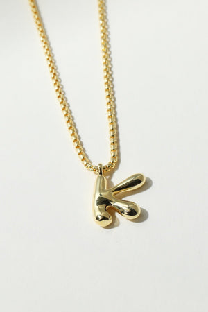 THE MULBERRY LETTER PENDANT NECKLACE