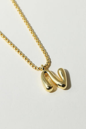 THE MULBERRY LETTER PENDANT NECKLACE