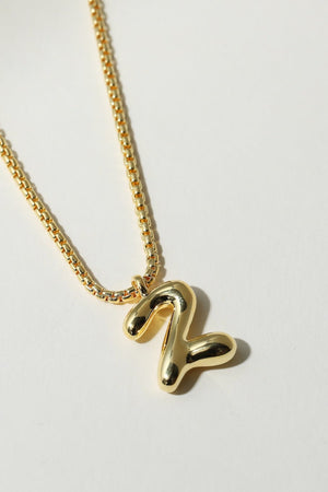 THE MULBERRY LETTER PENDANT NECKLACE