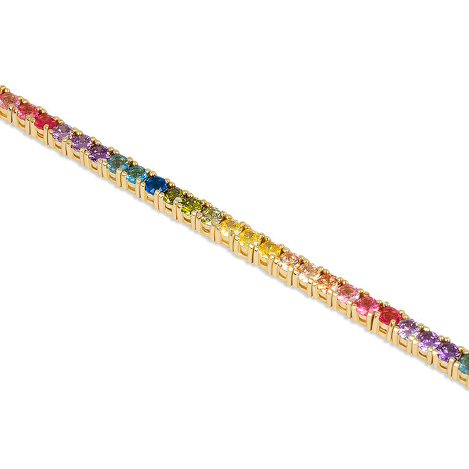Rainbow Tennis Bracelet - The M Jewelers