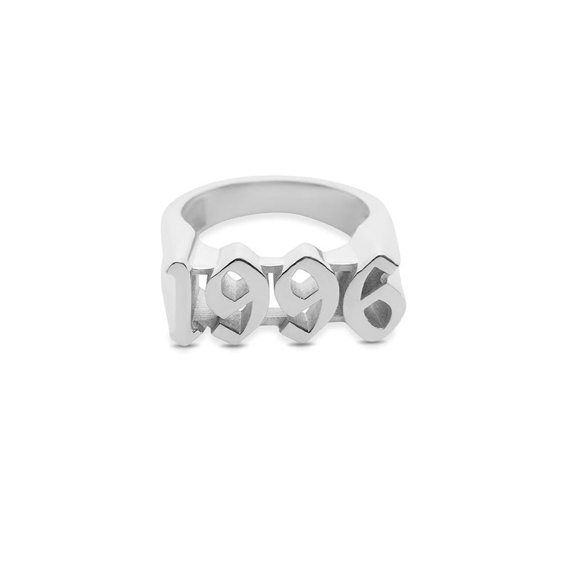 The Silver Old English Year Ring