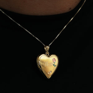 The Mom Mini Rose Photo Locket