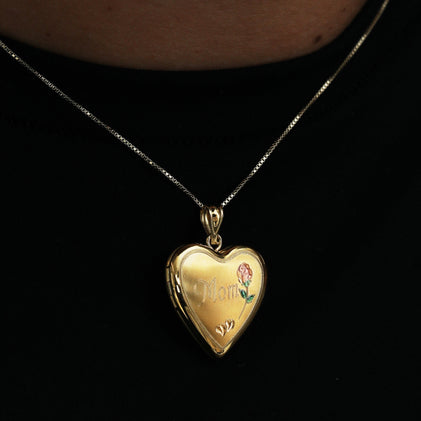 The Mom Mini Rose Photo Locket