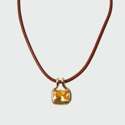 THE NAIA CITRINE PENDANT NECKLACE