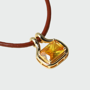 THE NAIA CITRINE PENDANT NECKLACE