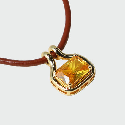THE NAIA CITRINE PENDANT NECKLACE