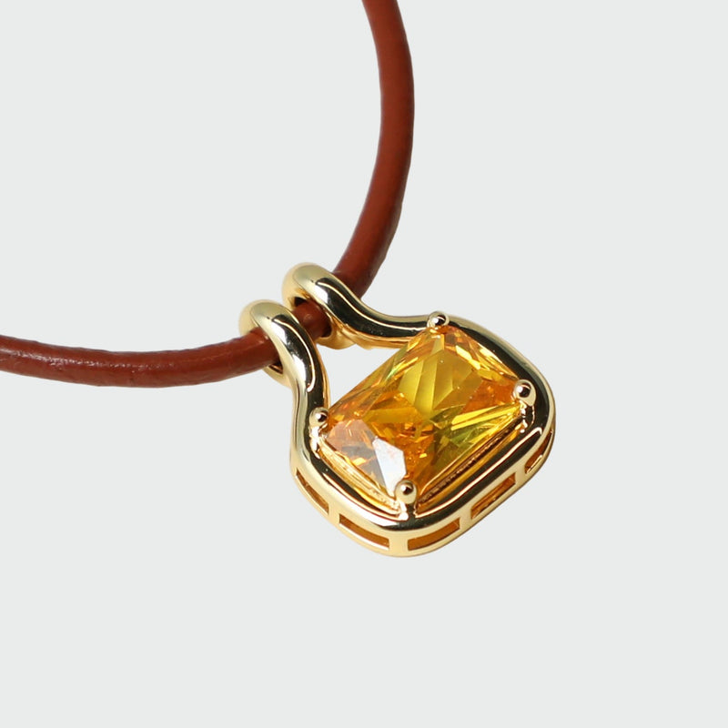 THE NAIA CITRINE PENDANT NECKLACE