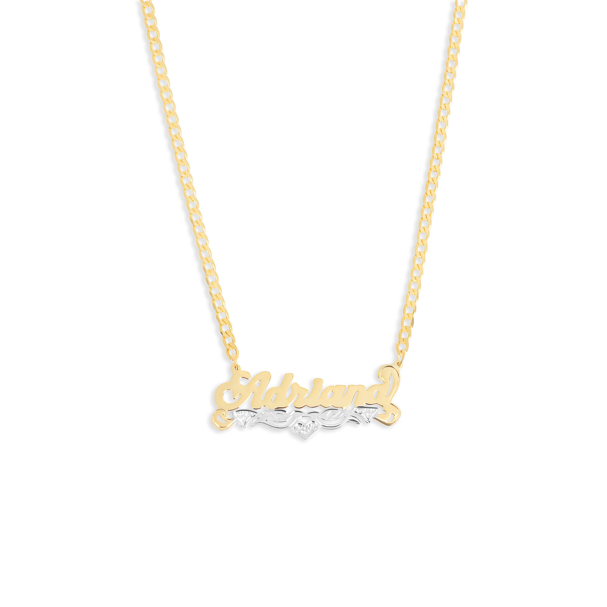 THE CLASSIC LOVE HEART NAMEPLATE NECKLACE – The M Jewelers