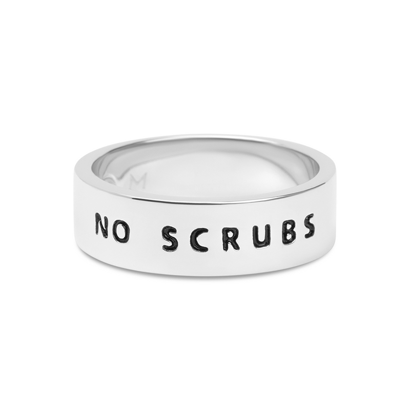 silver no scrubs ring